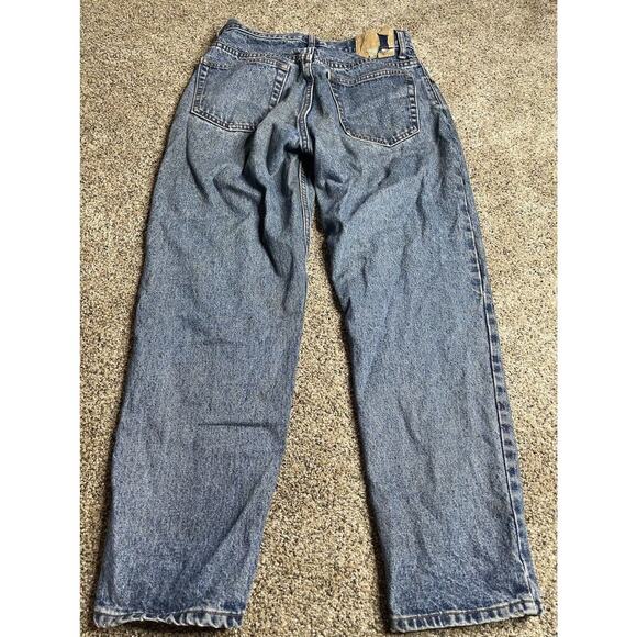 Vintage Gap Blue Jeans Womens Size 10 Ankle Button Fly Distressed Hong Kong - Picture 4 of 8